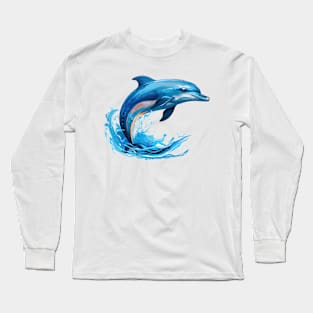 Adorable Dolphin Long Sleeve T-Shirt